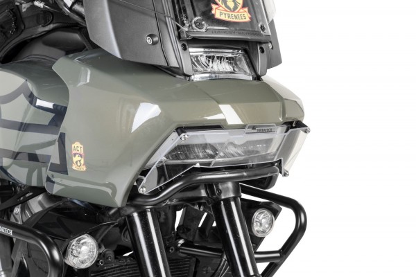 Scheinwerferschutz Makrolon Schnellverschluss für Harley-Davidson RA1250 Pan America *OFFROAD