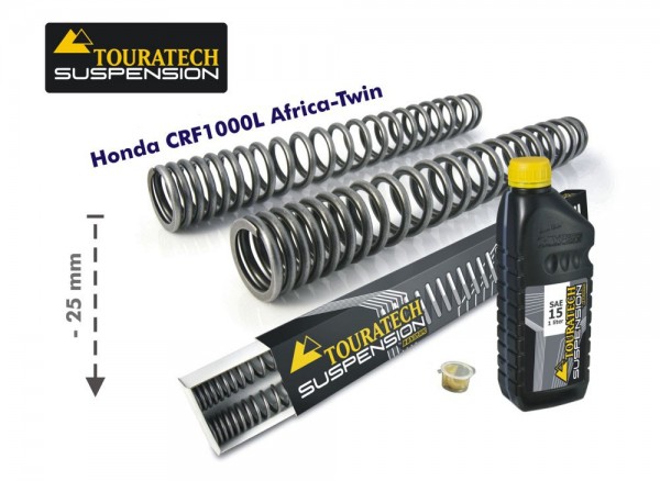 Touratech Progressive Gabelfedern Honda CRF1000L Africa Twin 15-17 Tieferlegung um 25mm