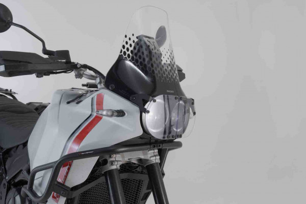 SW-Motech Scheinwerferschutz Halterung mit Blende. für Ducati DesertX (22-)