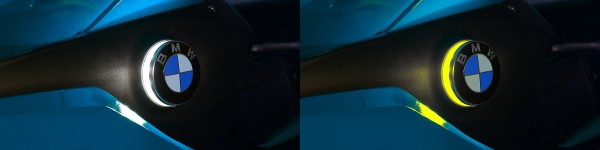 Zweifarbige LED Emblemblinker für BMW F900XR