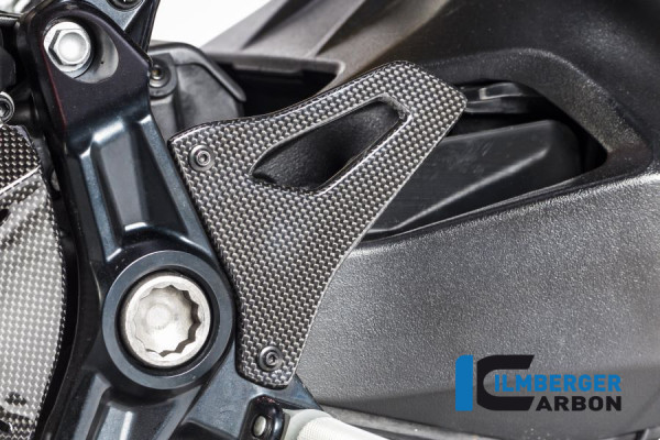 Carbon Fersenschutz links glanz für Ducati Monster 1200 R ab 2016