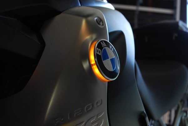 LED Emblemblinker Emblem Blinker einfarbig für BMW R1200GS 08-12