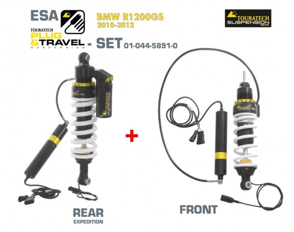 Touratech Suspension Plug &amp; Travel-ESA Expedition SET für BMW R1200GS Model 2010-2012