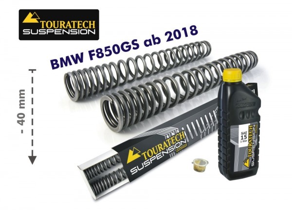 Touratech Progressive Gabelfedern BMW F850GS + Adventure ab 2018 Tieferlegung um -40mm