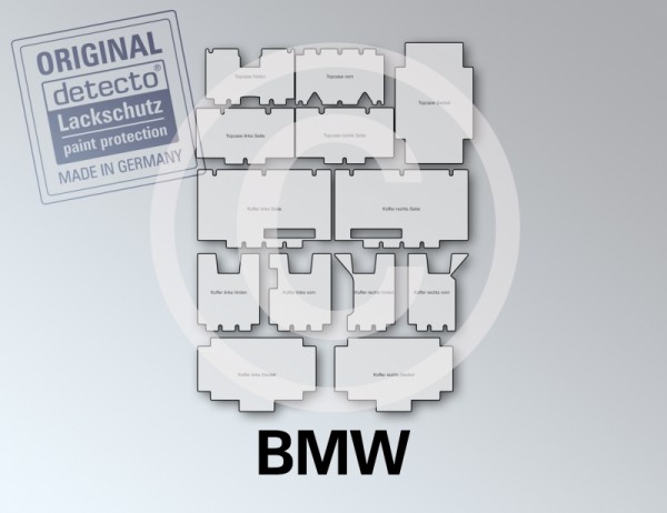 Lackschutzfolien Set Koffer + Topcase 13-teilig für BMW R 1250 GS Adventure Bj. ab 19