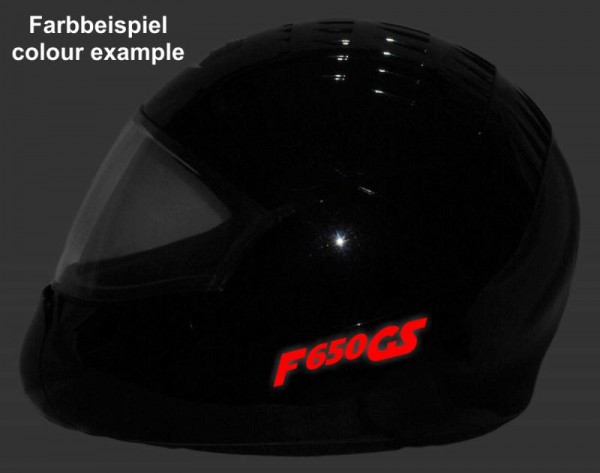 Helmaufkleber Helm Aufkleber reflektierend im Stil Typ 1 für BMW F 650 GS