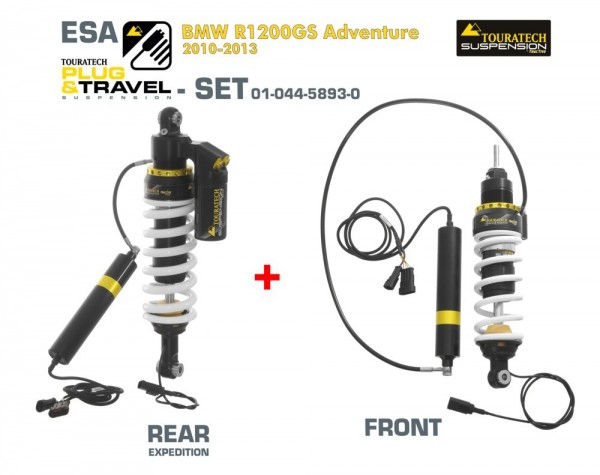 Touratech Suspension Plug &amp; Travel-ESA Expedition SET für BMW R1200GS Adventure Model 2010-2013