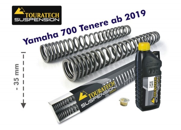 Touratech Progressive Gabelfedern für Yamaha 700 Tenere ab 2019 Tieferlegung um -35mm