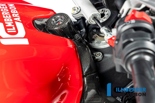 Carbon Zündschloßabdeckung glanz für Ducati Streetfighter V2