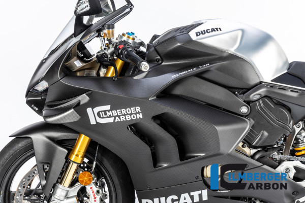 Carbon Verkleidungsseitenteil links matt Panigale für Ducati V4 / V4 S (ab 2020) / V4 R