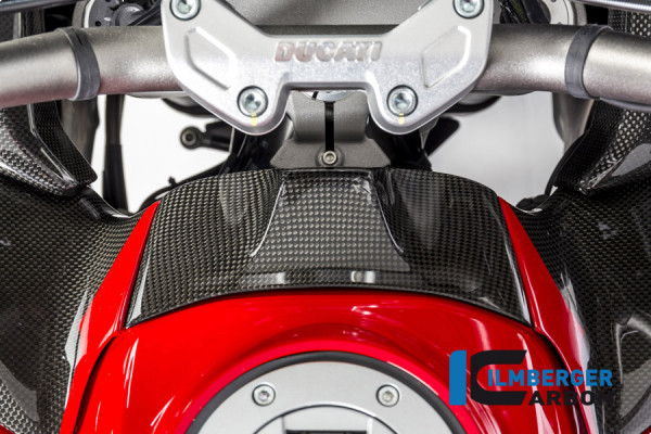 Carbon Zündschlossabdeckung glanz für Ducati Multistrada 1200 DVT ab 2015 / Multistrada Enduro ab 2