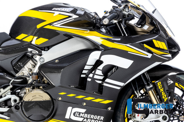 Carbon Verkleidungsseitenteil rechts glanz für Ducati Panigale V4 / V4 S / V4 R Racing