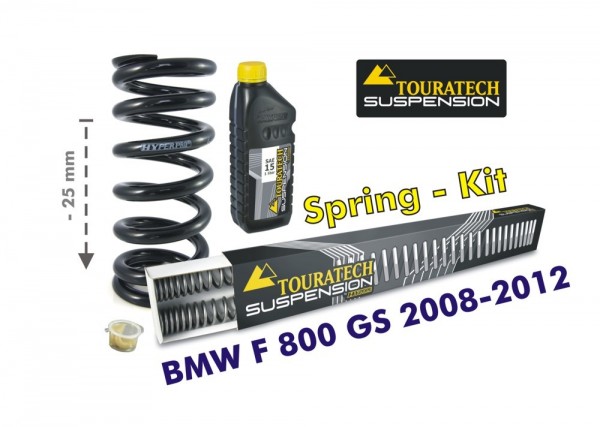 Touratech Tieferlegung um 25mm BMW F800GS 2008 - 2012 Austauschfedern