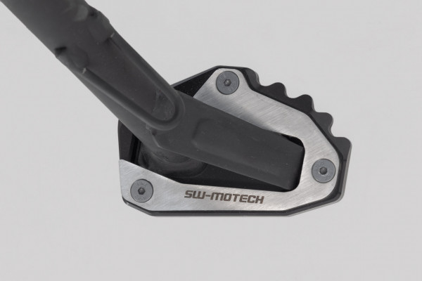 SW-Motech Seitenständerverbreiterung Schwarz/Silbern für Ducati Scrambler Cafe Racer / Icon