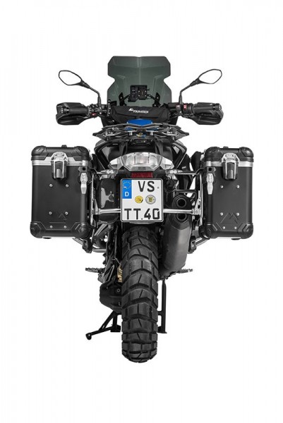 Touratech ZEGA Evo Koffersystem And-Black 31/38 Liter Edelstahlträger BMW R1250GS + Adventure