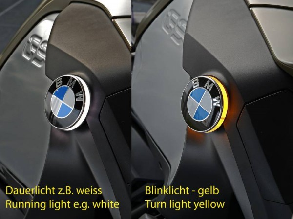 Zweifarbige LED Emblemblinker Emblem Blinker für BMW R1200GS LC Adventure