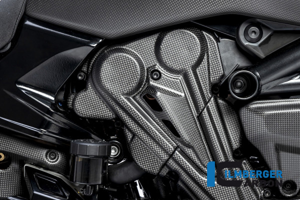 Carbon Zahnriemenabdeckung vertikaler Zylinder matt für Ducati Diavel 1260 ab 2019