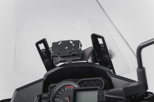 SW-Motech Navi Halter im Cockpit Schwarz für Kawasaki Versys 1000 (15-17)