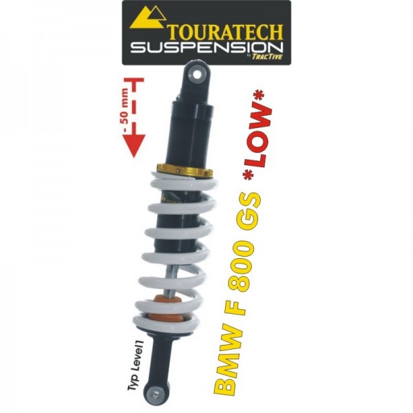 Touratech Suspension Tieferlegung (-50mm) für BMW F800GS bis 2012 Typ *Level1*
