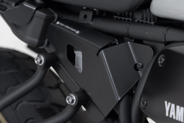 SW-Motech Bremsflüssigkeitsbehälter Schutz Set Schwarz für Yamaha XSR700 (15-) / XT (21-)