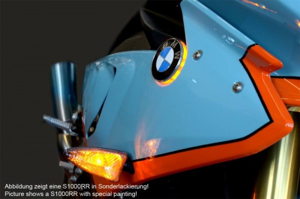 LED Emblemblinker Emblem Blinker einfarbig für BMW S1000RR bis 2018