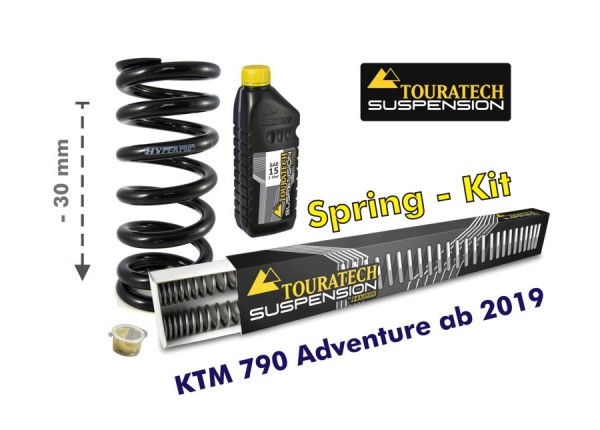 Touratech Tieferlegung um -30mm für KTM 790 Adventure ab 2019 Austauschfedern