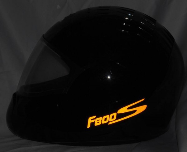 Helmaufkleber Helm Aufkleber reflektierend im Stil F800S Typ 2 für BMW F 800 S