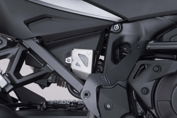 SW-Motech Bremsflüssigkeitsbehälter Schutz Silbern für Suzuki DL1000 , für Honda CRF1000L / 1100L