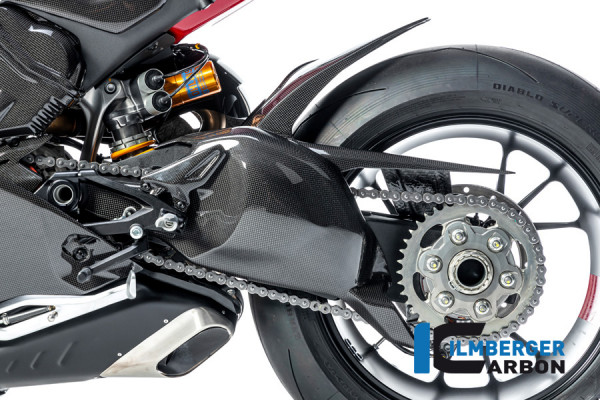 Carbon Schwingenabdeckung glanz für Ducati Panigale V4 / V4 S ab 2022