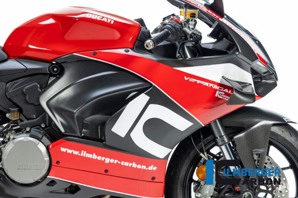 Carbon Verkleidungsseitenteil für Winglet vorbereitet rechts matt für Ducati Panigale V2