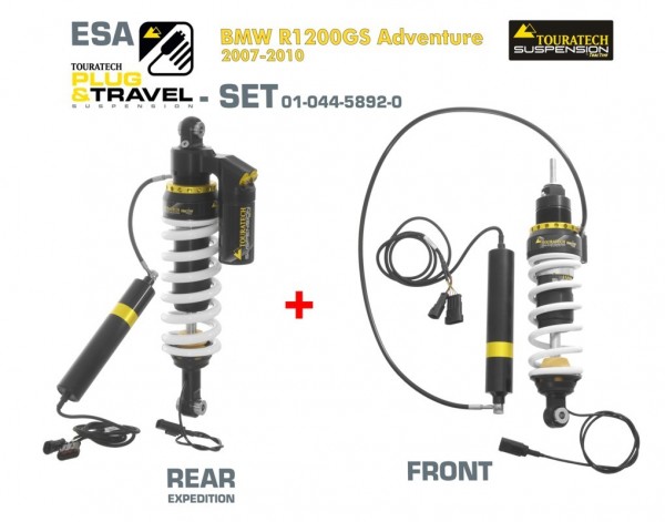 Touratech Suspension Plug &amp; Travel-ESA Expedition SET für BMW R1200GS Adventure Model 2007-2010