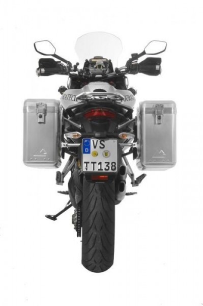 Touratech ZEGA Mundo Koffersystem 31/31 Liter Edelstahlträger Ducati Multistrada bis 2014
