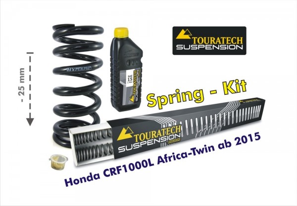 Touratech Tieferlegung um 25mm für Honda CRF1000L Africa Twin (2015-2017) Austauschfedern