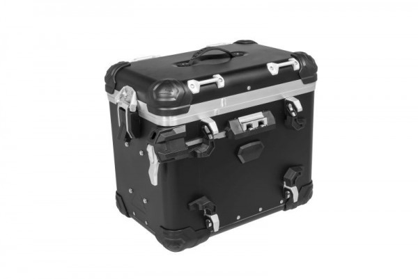 Touratech ZEGA Evo &quot;And-Black&quot; Aluminium Koffer Alukoffer Seitenkoffer 45 Liter links