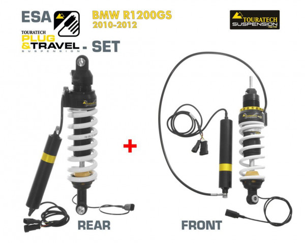 Touratech Suspension Plug &amp; Travel-ESA SET Tieferlegung -25mm für BMW R1200GS Model 2010-2012