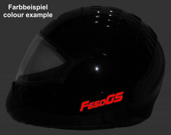 Helmaufkleber Helm Aufkleber reflektierend im Stil Typ 2 für BMW F 650 GS