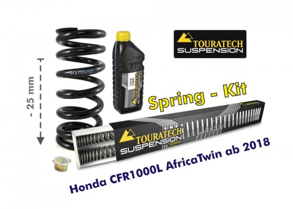 Touratech Tieferlegung um 25mm für Honda CRF1000L Africa Twin ab 2018 Austauschfedern