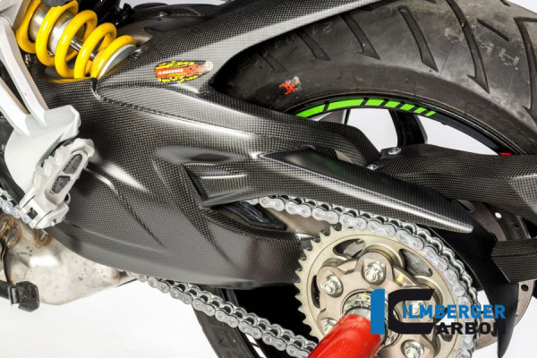 Carbon Schwingen - Kettenschutz oben matt für Ducati Multistrada 1200 DVT 2015