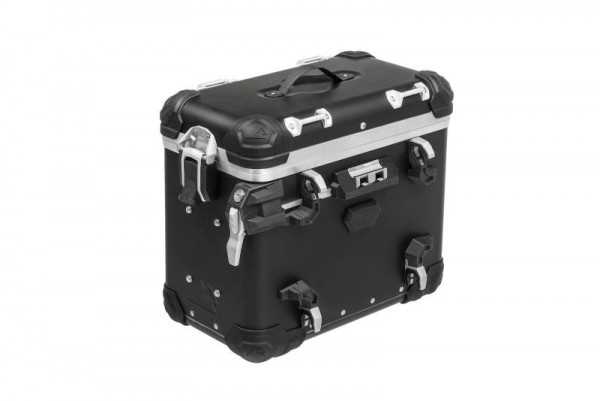 Touratech ZEGA Evo &quot;And-Black&quot; Aluminium Koffer Alukoffer Seitenkoffer 38 Liter links