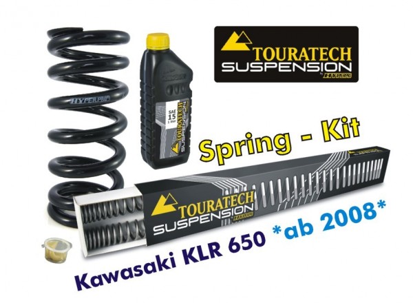 Touratech Progressive Federn für Gabel und Federbein für Kawasaki KLR650 ab 2008