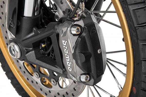 Touratech Bremssattelabdeckung vorne schwarz für Ducati Scrambler ab 2015