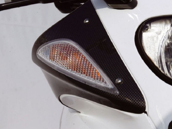 BMW Weiße Blinkereinsätze vorne mit weissem Blinkerglas für R 1100 S R1100S