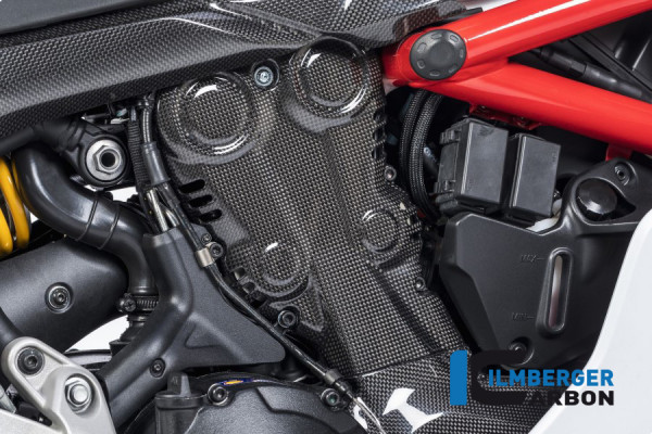 Carbon Zahnriemenabdeckung vertikal glanz für Ducati Supersport 939 / 939 S