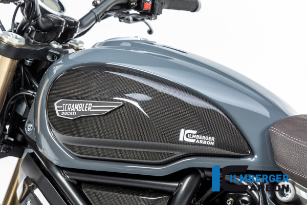 Carbon Tankabdeckung links glänzend für Ducati Scrambler 1100 ab 2017