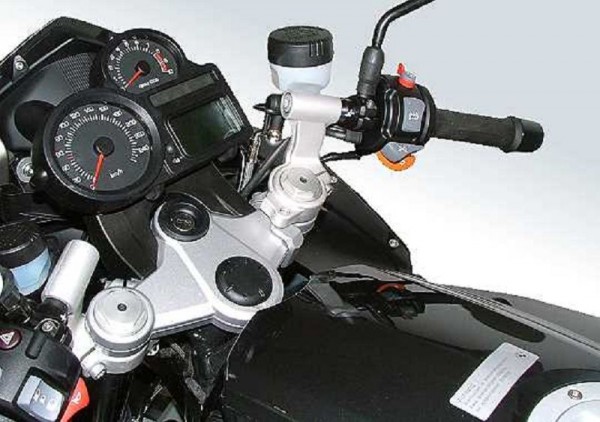Lenker Umbau Kit und Lenkererhöhung mit Versatz 60mm höher ABE für BMW R1200ST 2004-2006