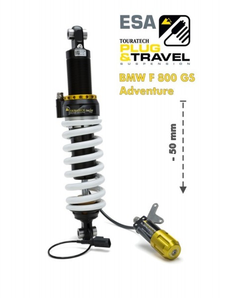 Touratech Suspension Tieferlegung -50mm für BMW F800GS Adve ab 14 Typ: Plug &amp; Travel für ESA