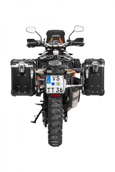 Touratech ZEGA Evo Koffersystem And-Black 31/38 Liter Edelstahlträger KTM 1050 Adventure