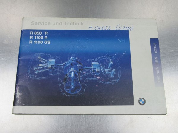 BMW R1100GS Wartungsanleitung Betriebsanleitung Technikteil R 1100 GS